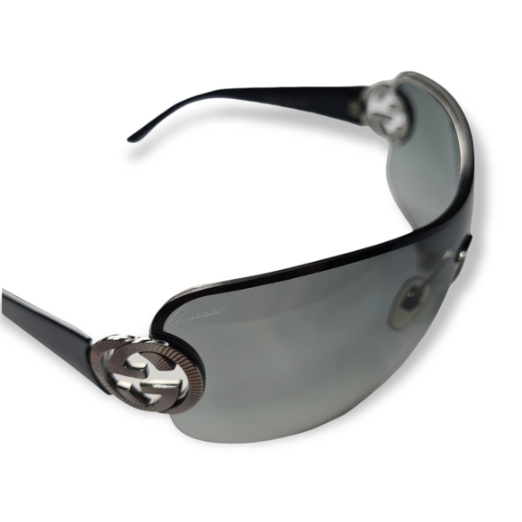 SOLD Gucci Authentic Black Grey Designer Sunglasses - Picture 9 of 16